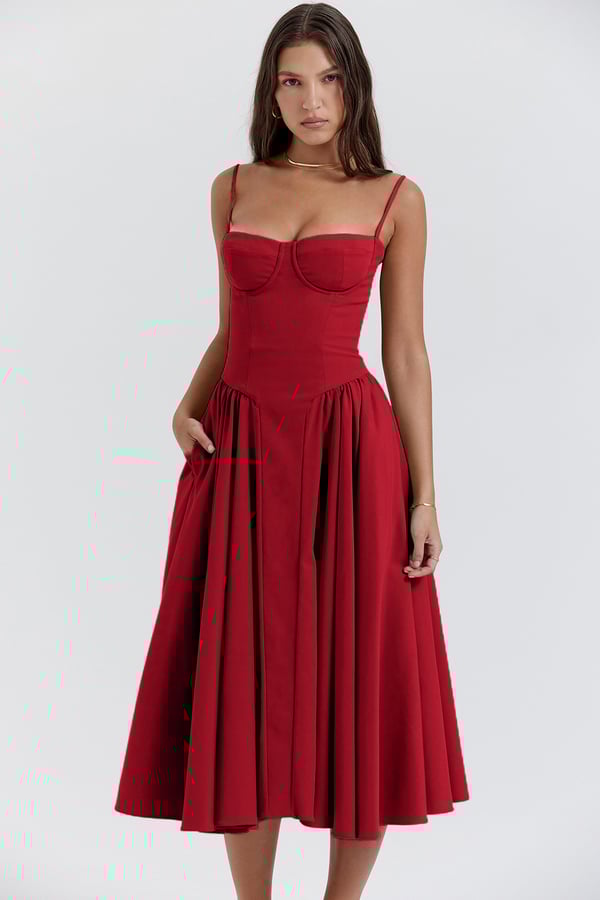 LUNARA - Chic Midi Dress