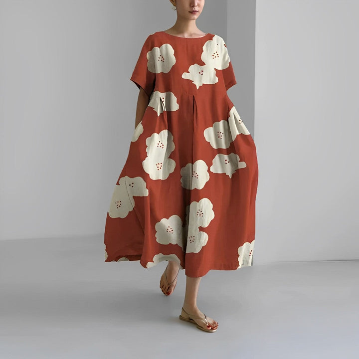 SOLARA - Boho Floral Dress