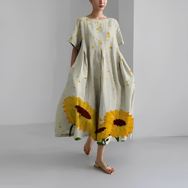 SOLARA - Boho Floral Dress