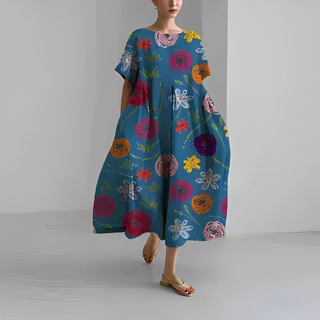SOLARA - Boho Floral Dress