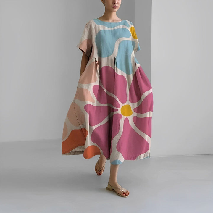 SOLARA - Boho Floral Dress